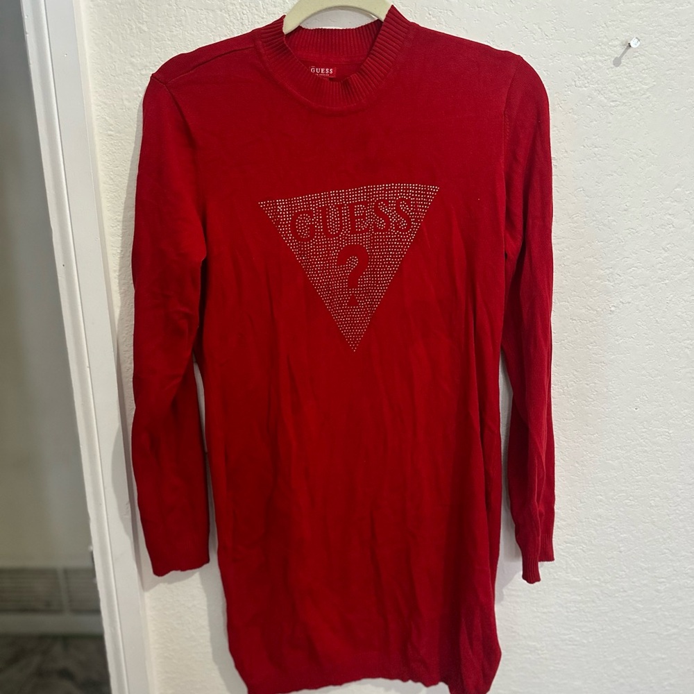 Guess Red Knit XL Dress